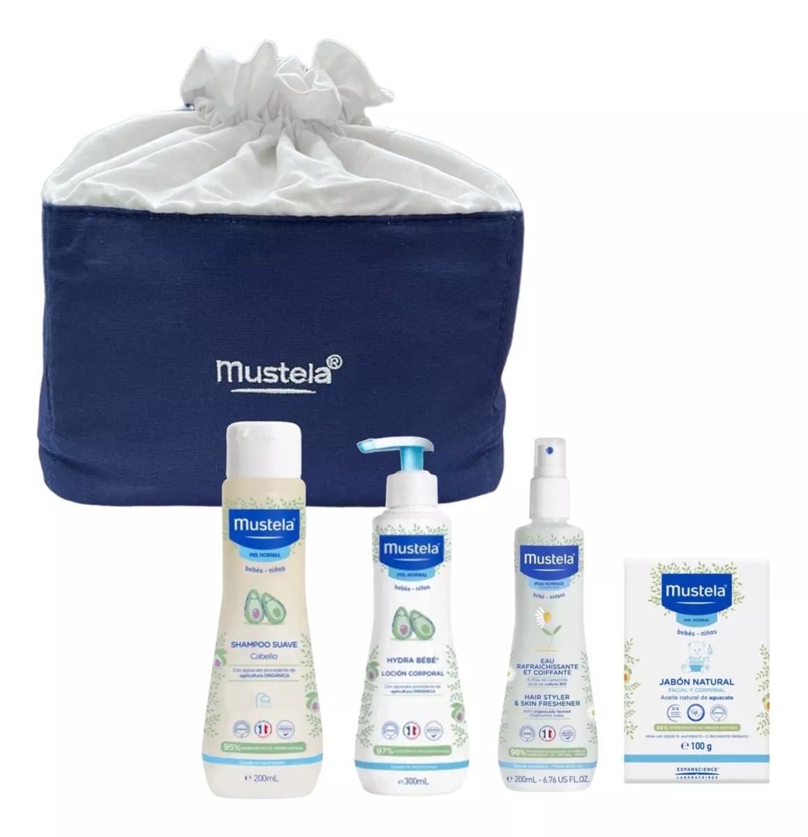 Kit Cuidados Básicos Del Bebé Mustela 4 Productos - Avocado