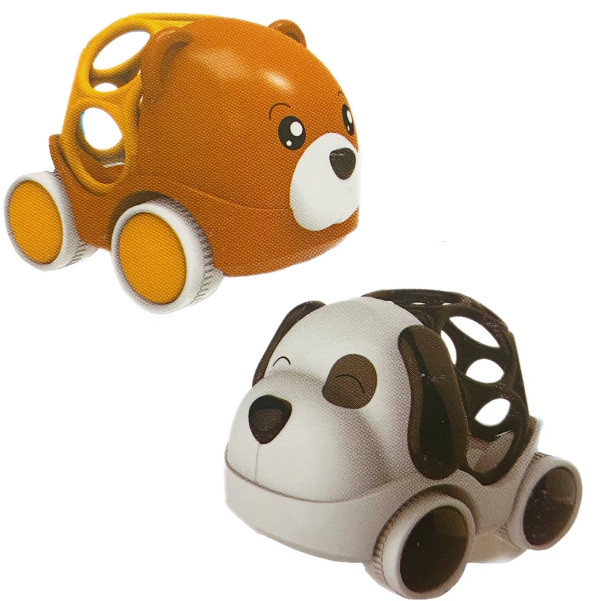 Carrito Sonaja Para Bebes Carro Animalitos Juguete 2en1