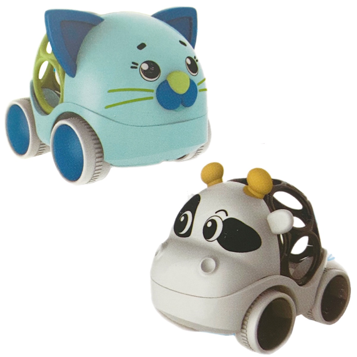 Carrito Sonaja Para Bebes Carro Animalitos Juguete 2en1