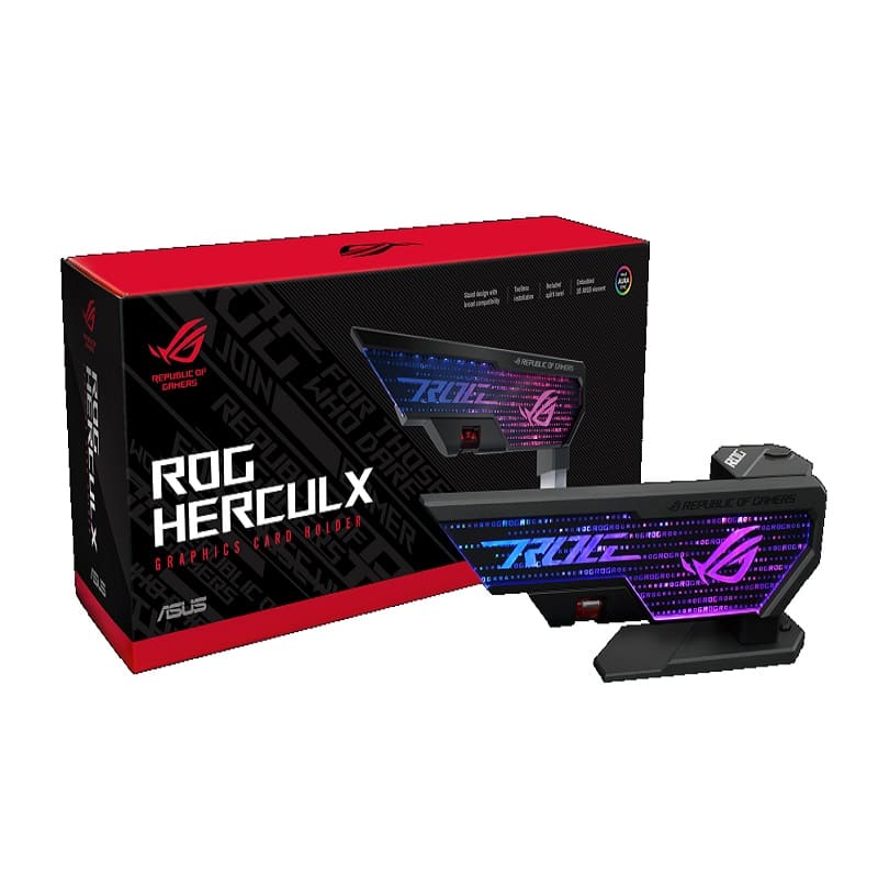 ASUS Soporte para Tarjeta Gráfica ROG Herculx ARGB, Negro