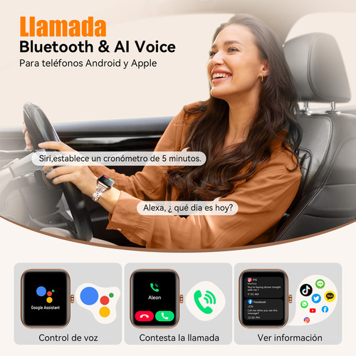 Reloj Smartwatch Mujer Relojes Inteligentes 1.8' Smart Watch