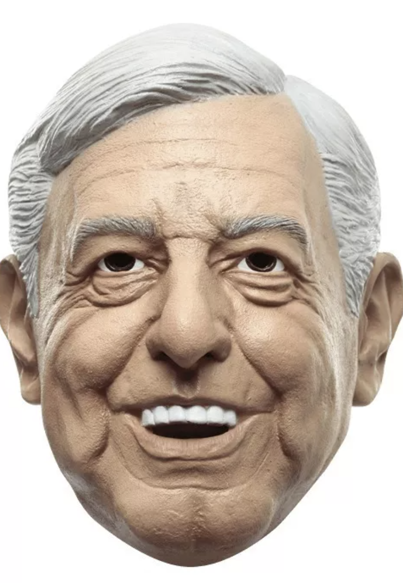 Peje Amlo Andres Manuel Lopez Obrador Máscara D Látex Adulto Divertido T