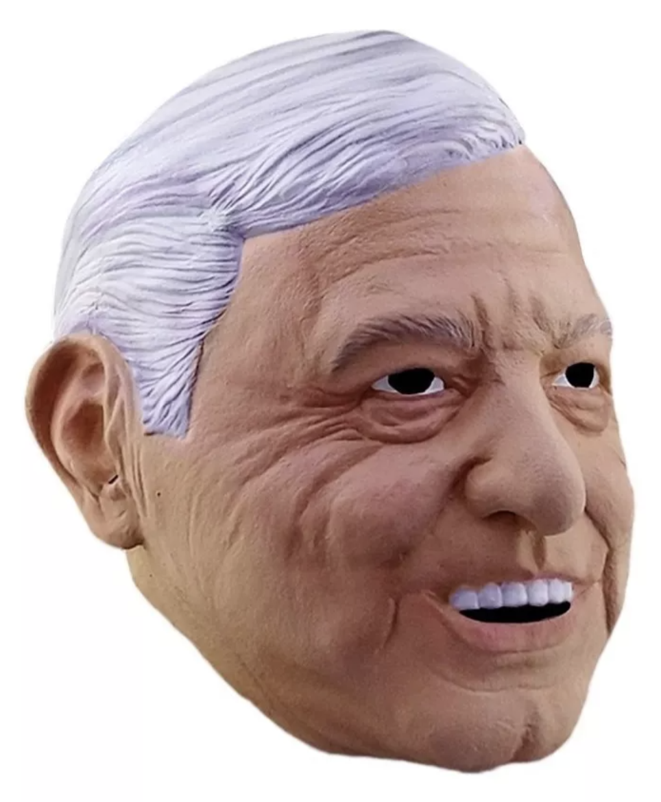 Peje Amlo Andres Manuel Lopez Obrador Máscara D Látex Adulto Divertido T