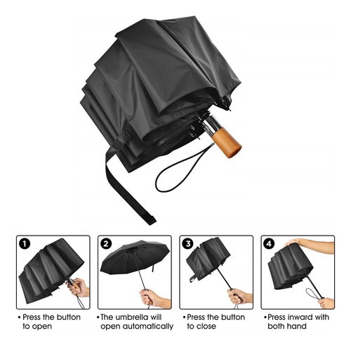 Paraguas Sombrilla Grande Plegable para Hombre