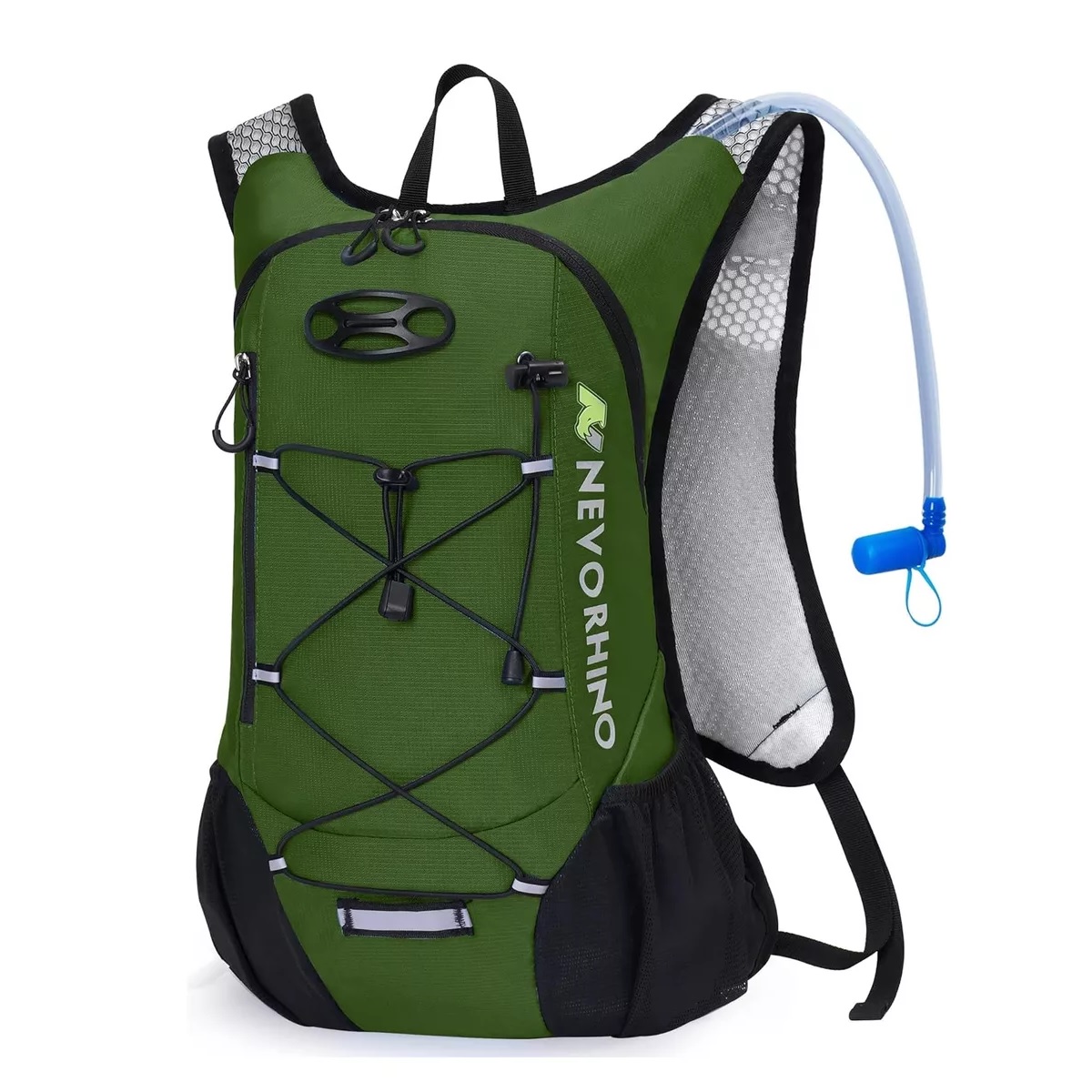 Mochila Hidratación Ciclismo Campismo Bolsa De Agua Viaje 4l Army Green