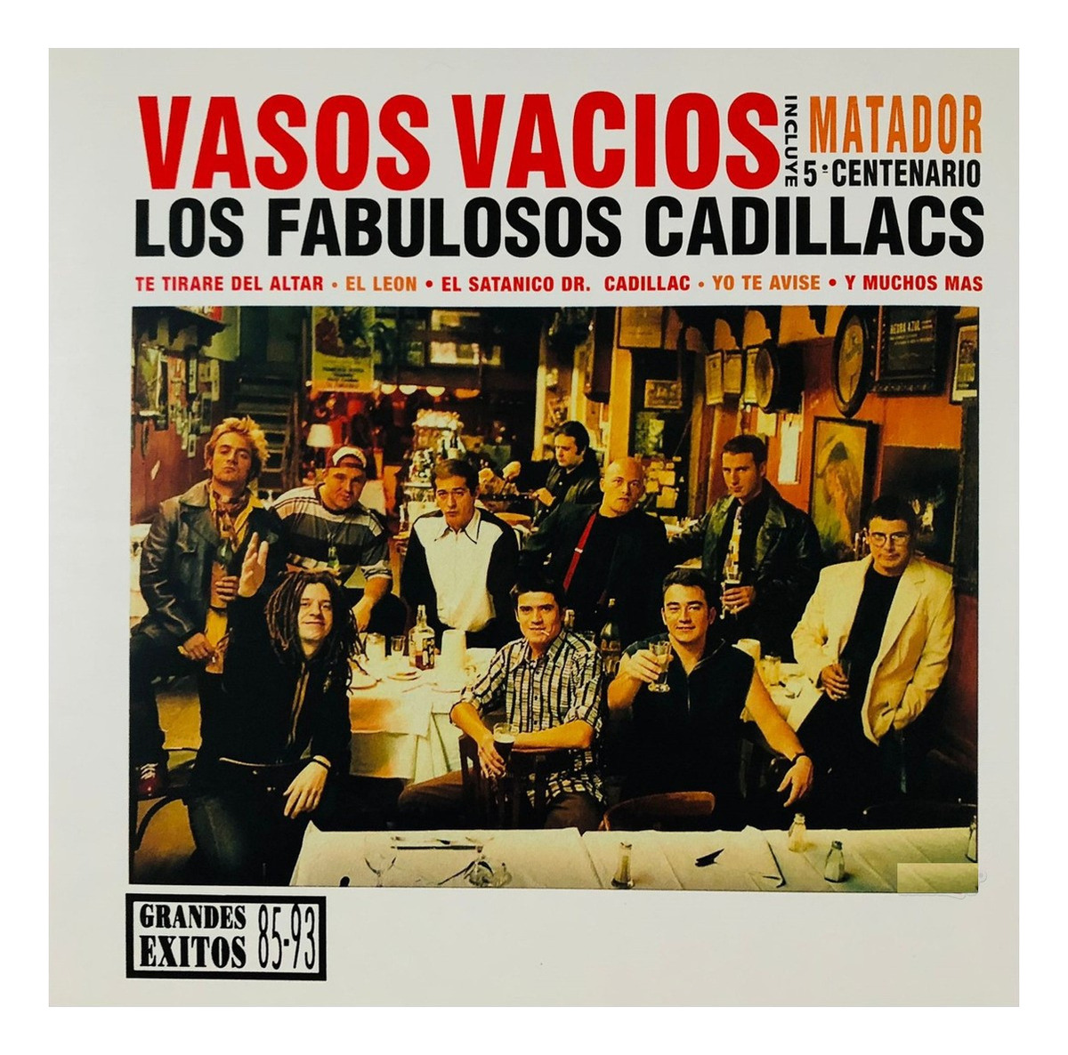 Los Fabulosos Cadillacs Vasos Vacios 85 - 93 Rojo 2 Lp Viny