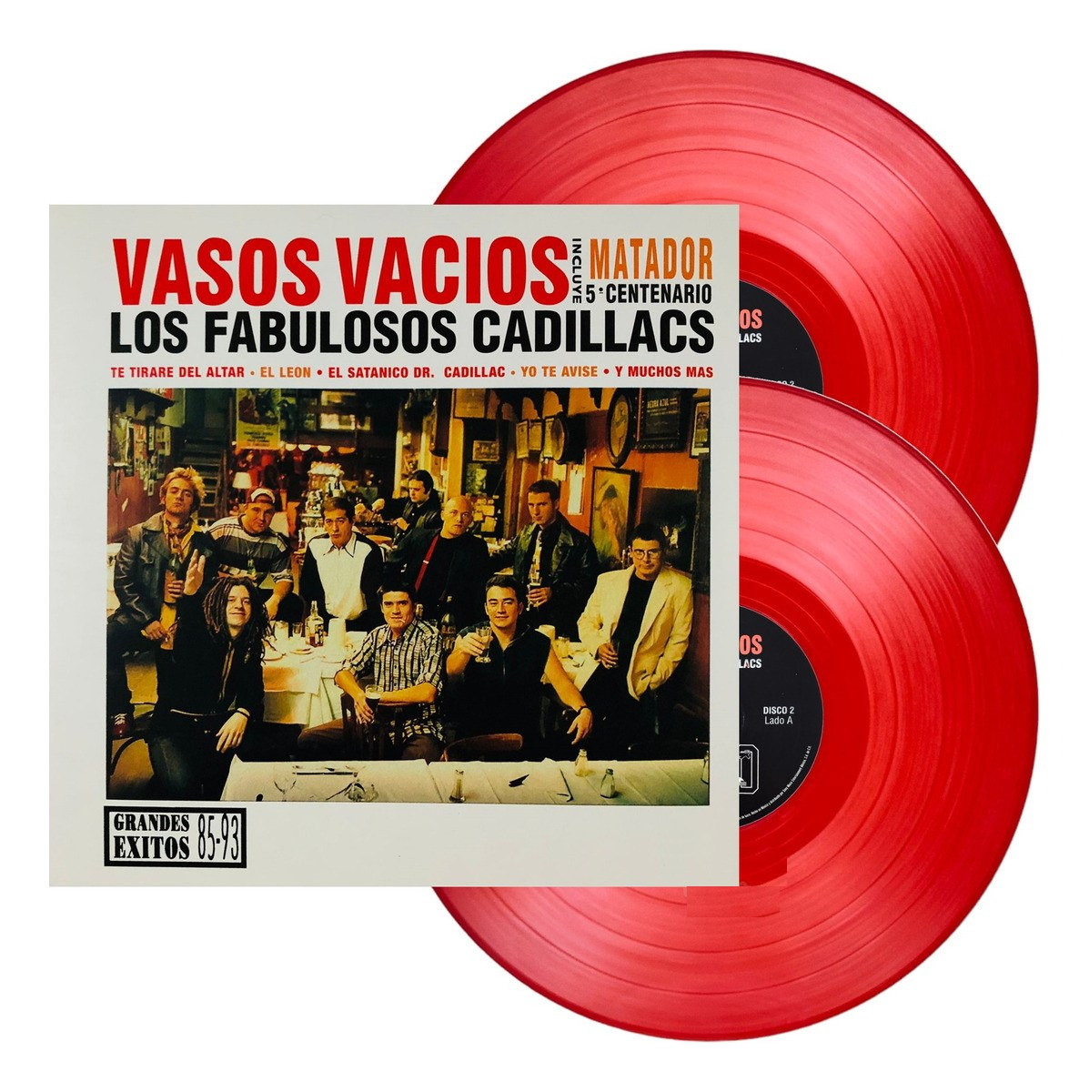 Los Fabulosos Cadillacs Vasos Vacios 85 - 93 Rojo 2 Lp Viny