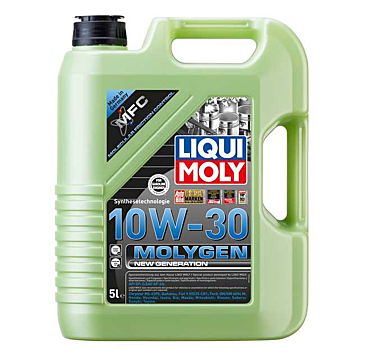 Kit de afinación Liqui Moly, Molygen New Gene­ra­tion, 10W-30, Sintético, 5L, + Microfibra de Regalo