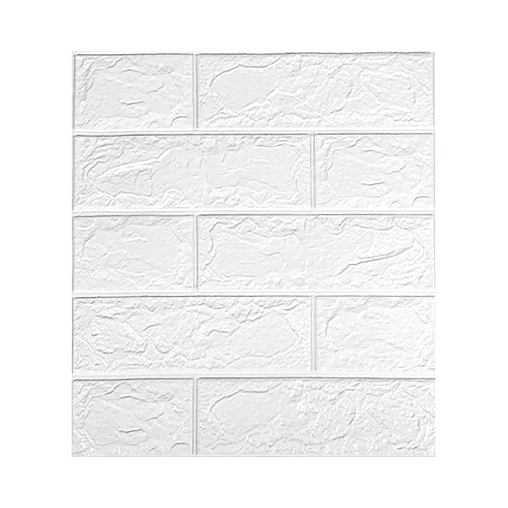 PAPEL TAPIZ PATRÓN LADRILLO 10 PZAS COLOR BLANCO