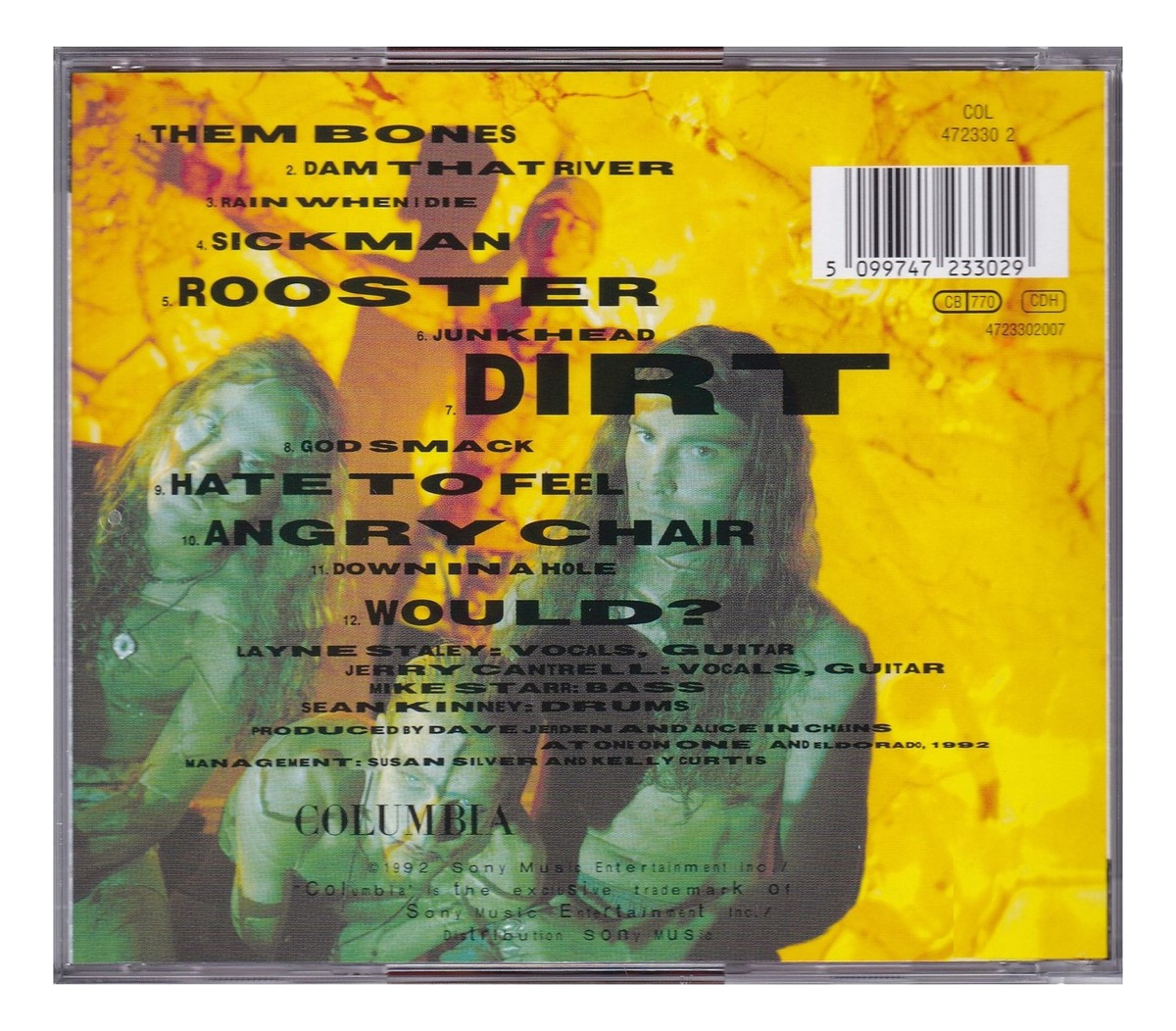 Alice In Chains Dirt 2024 Importado Disco Cd