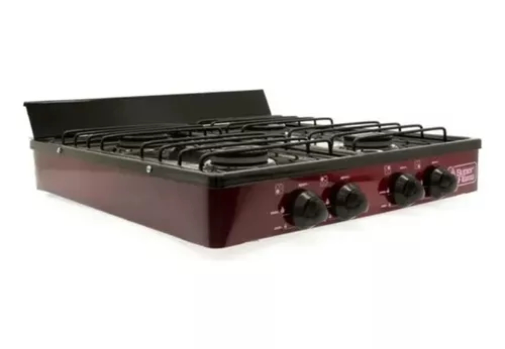 Parrilla de Gas Super Flama 4Q-CA-V 4 Quemadores/ Cubierta de Acero Vino ALBY10