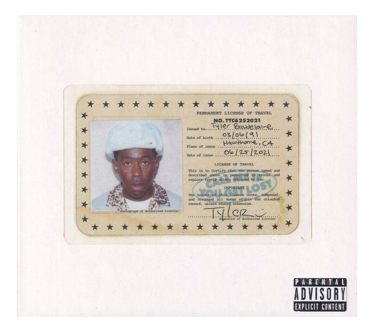 Tyler The Creator Call Me If You Get Lost Disco Cd