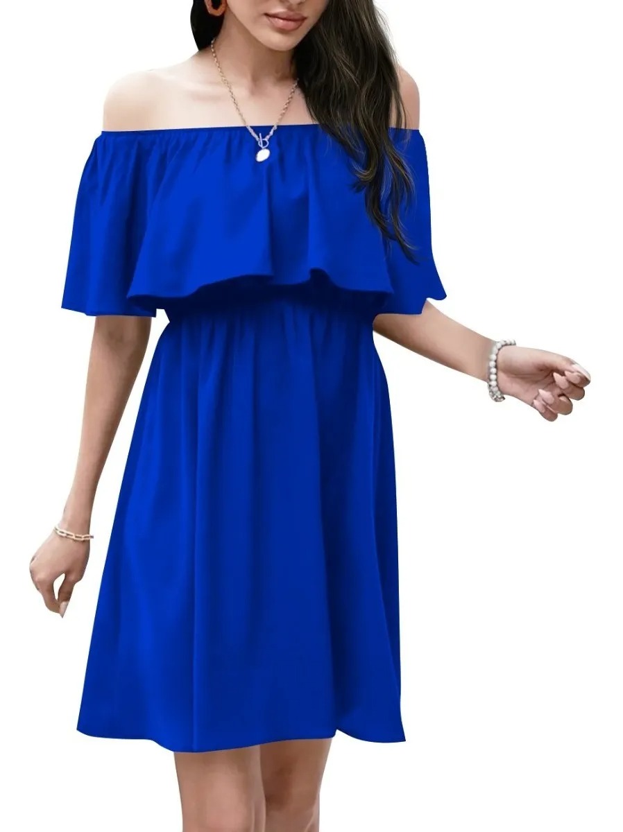 Vestido Corto Tipo Campesino Para Dama