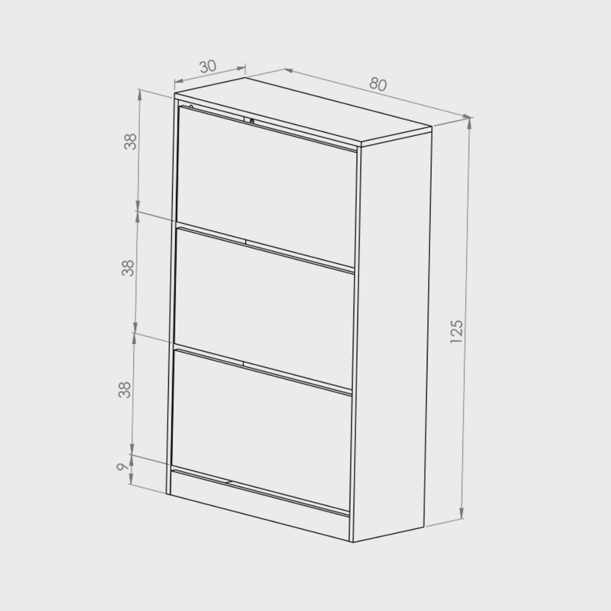 Organizador De Zapatos Hogare Mueble Zapatero Madera Venecia Elegante y funcional Chocolate