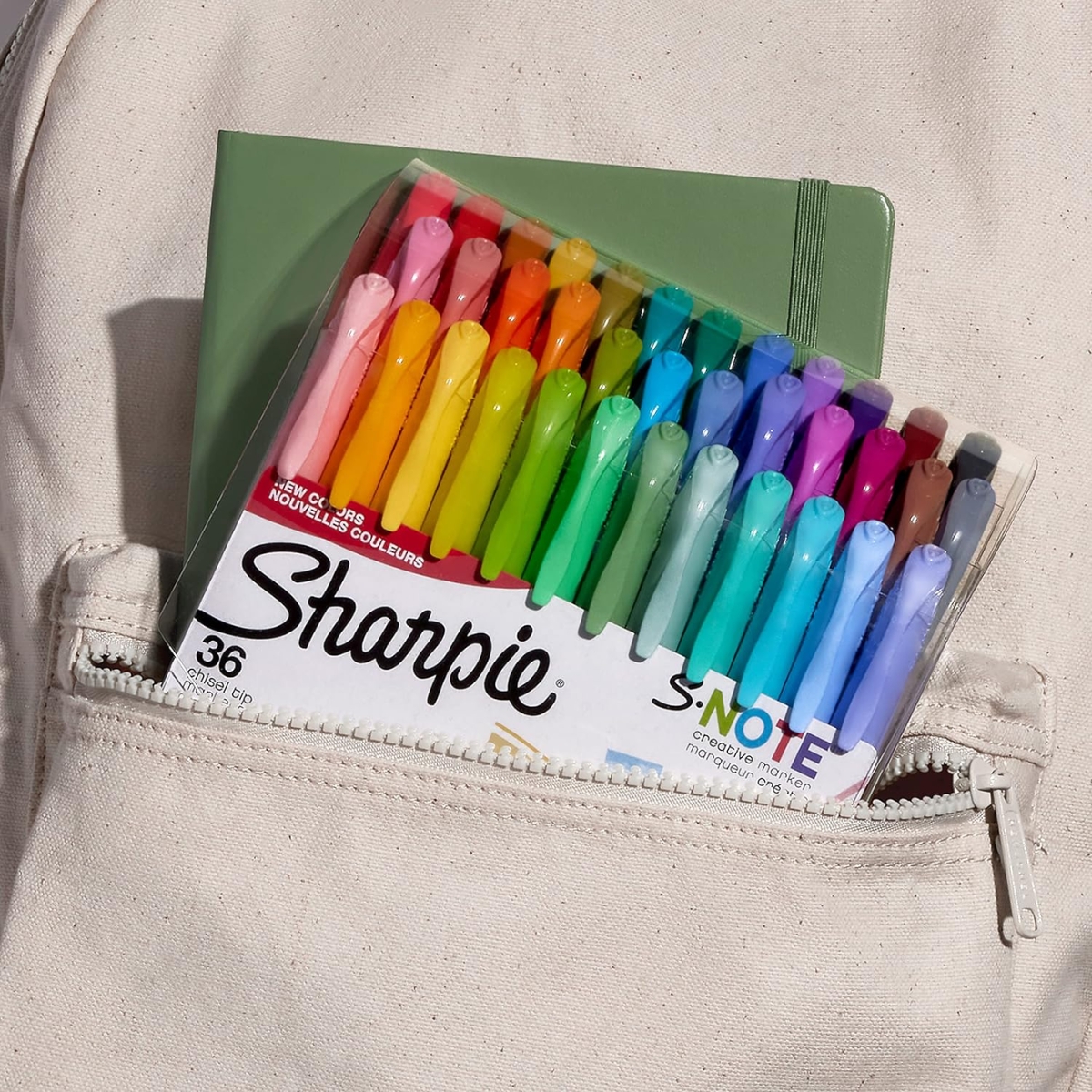 Set de Marcadores Sharpie S-Note 36 Piezas Diferentes Colores Punta Bicelada 