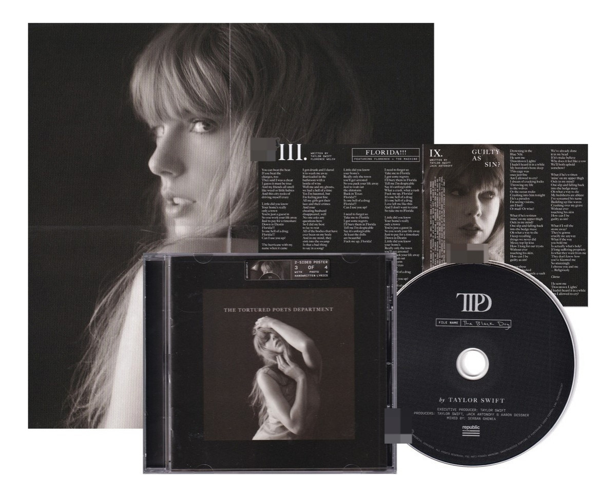 Taylor Swift Tortured Poets Department The Black Dog Disco Cd