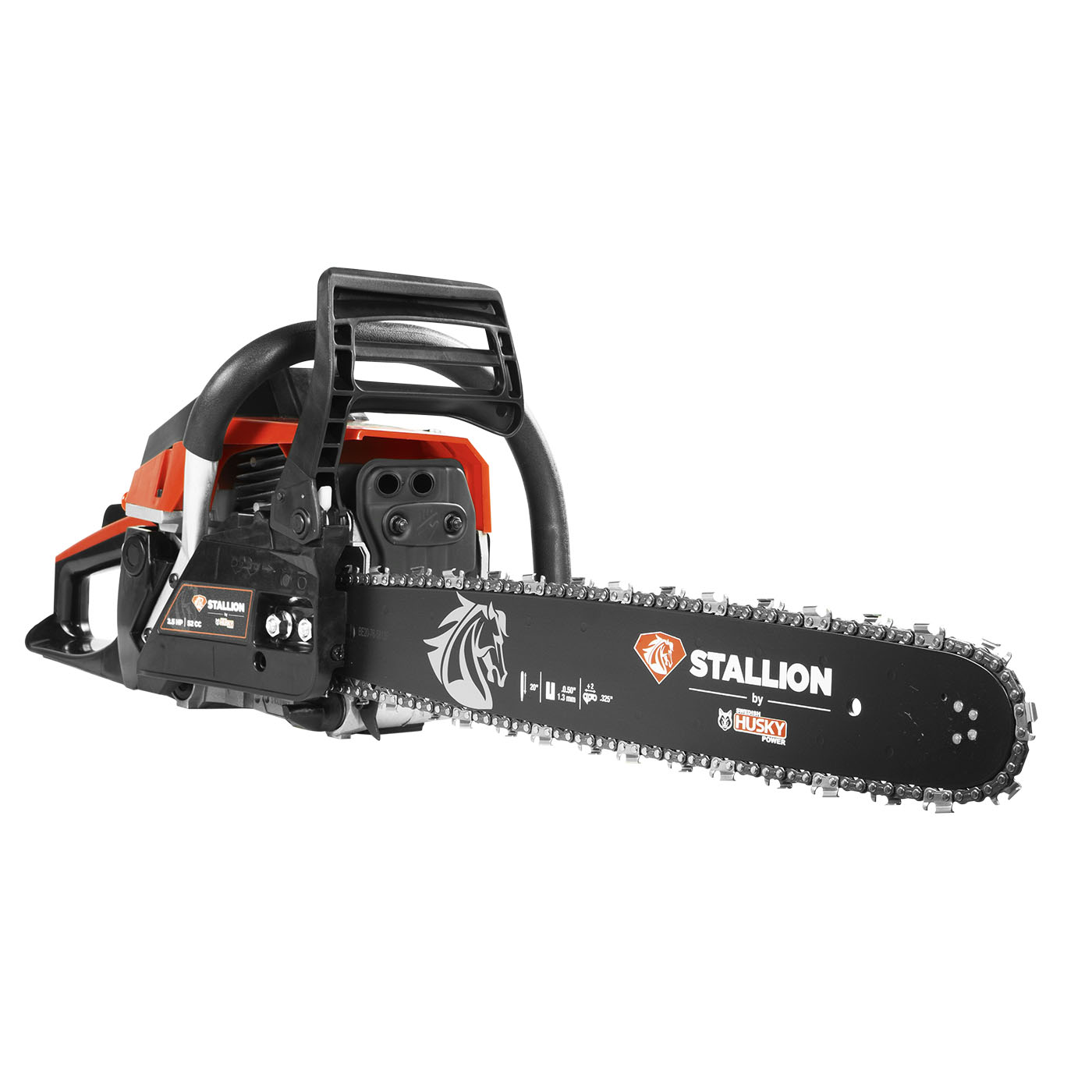 MOTOSIERRA MANUAL STALLION 52CC C/BARRA 20 PULGADAS C/ACCESORIOS - STM52PLUS