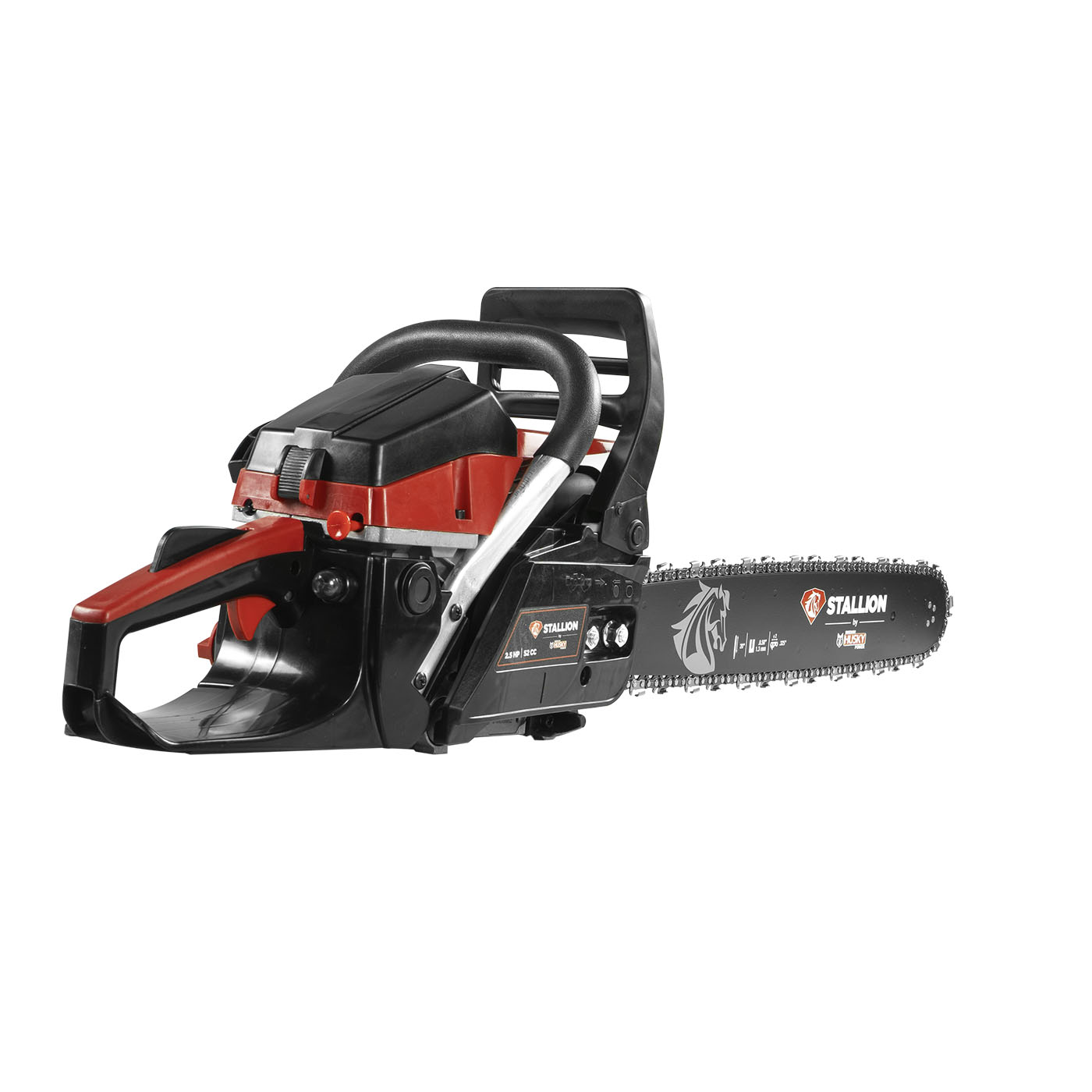 MOTOSIERRA MANUAL STALLION 52CC C/BARRA 20 PULGADAS C/ACCESORIOS - STM52PLUS