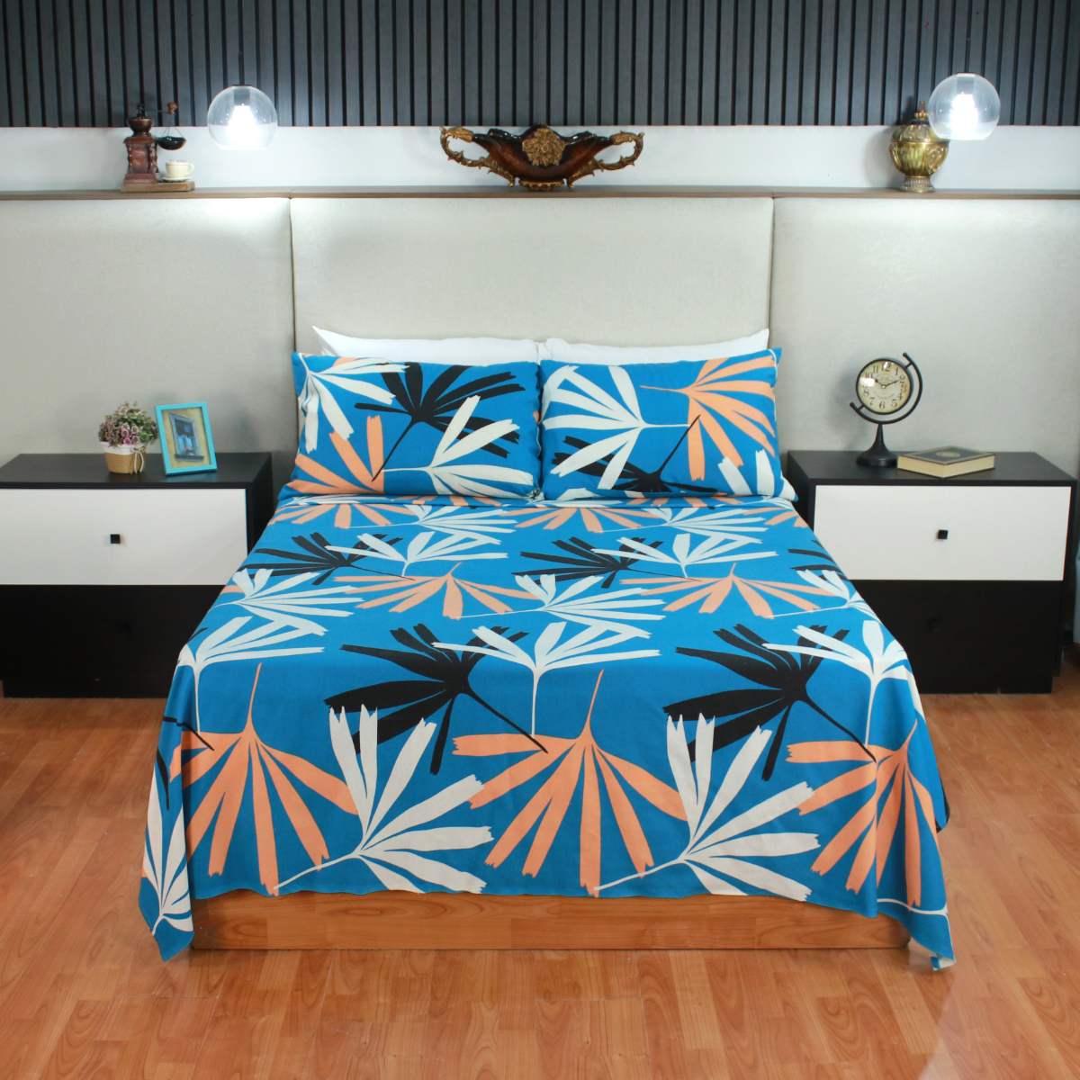 Sábana De Franela King Size Estampado - Mesto 100% - Tacto Suave