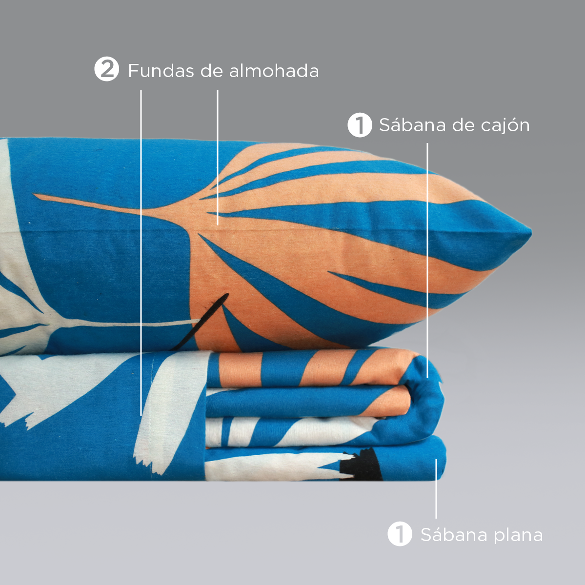 Sábana De Franela King Size Estampado - Mesto 100% - Tacto Suave