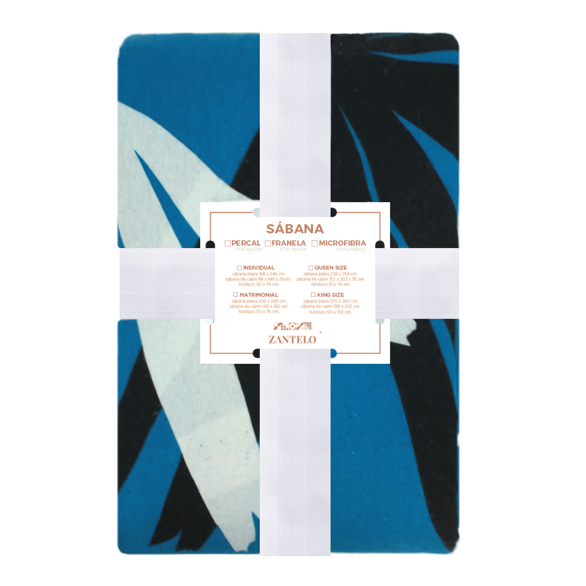 Sábana De Franela King Size Estampado - Mesto 100% - Tacto Suave