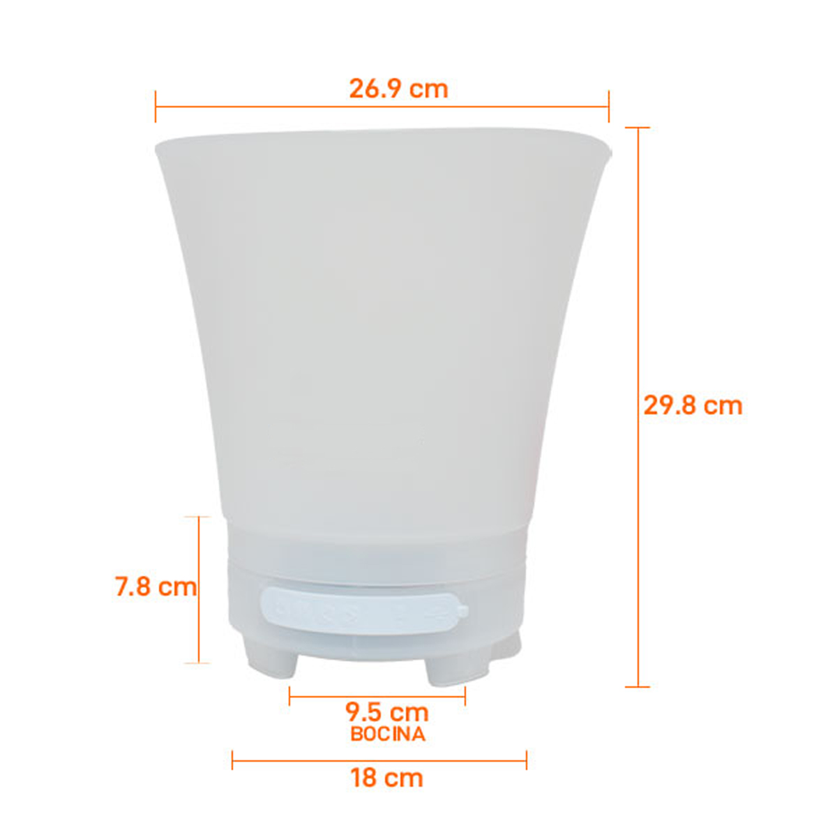 Hielera Bocina Bluetooth Luz Led Sonido Hi-fi Ch-j2029