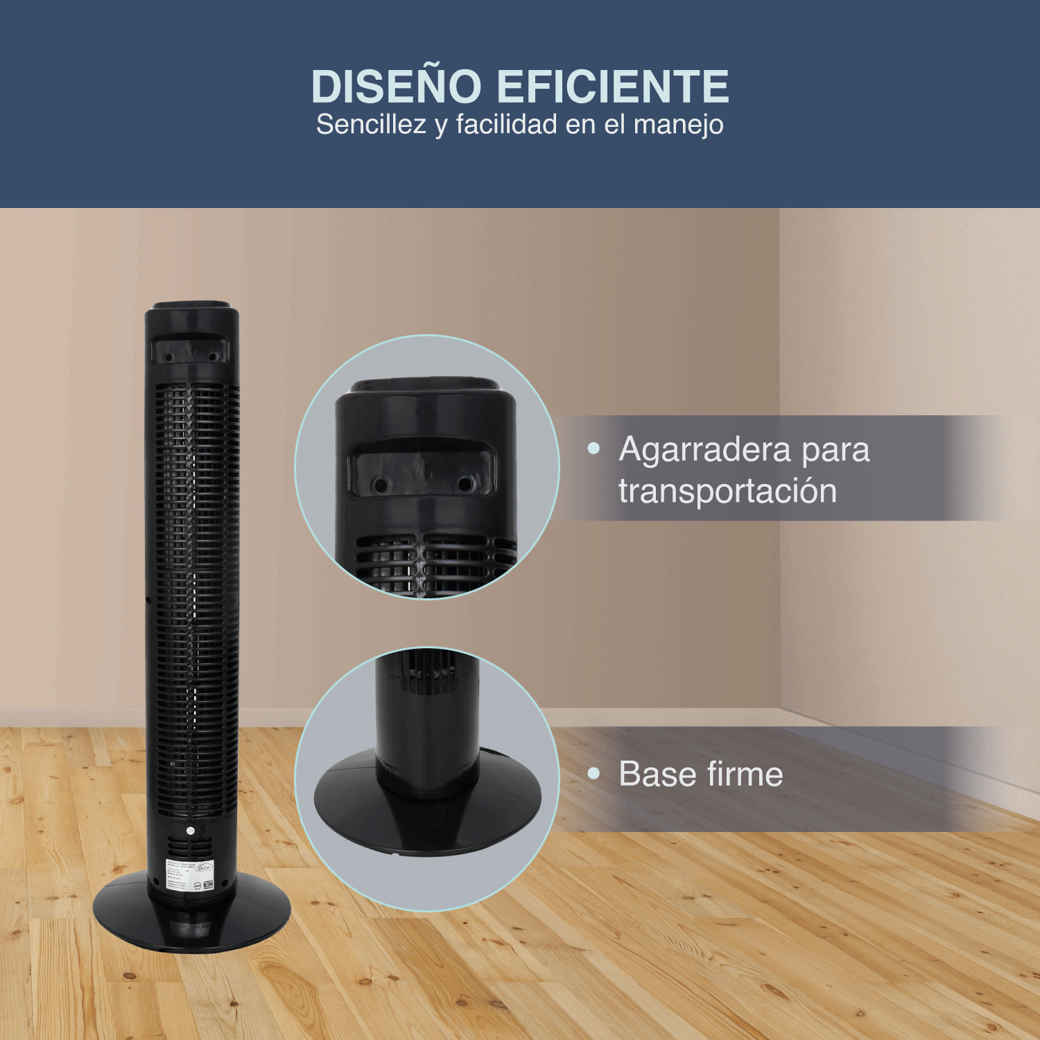 Ventilador de Torre 83cm control remoto SkyCare Set de 2 