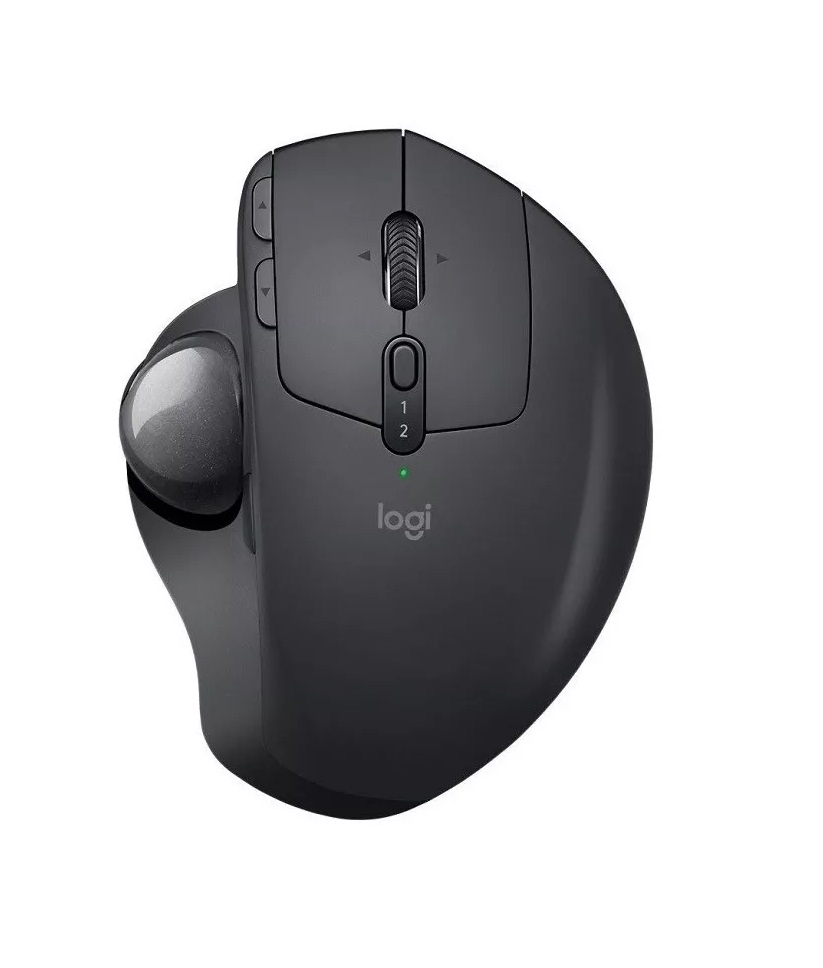 Mouse Gamer Inalámbrico Recargable Trackball Logitech MX Ergo Color Negro