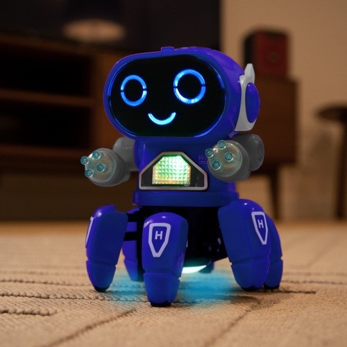 Juguete Robot Bailarín Con Luces Y Sonido AZUL