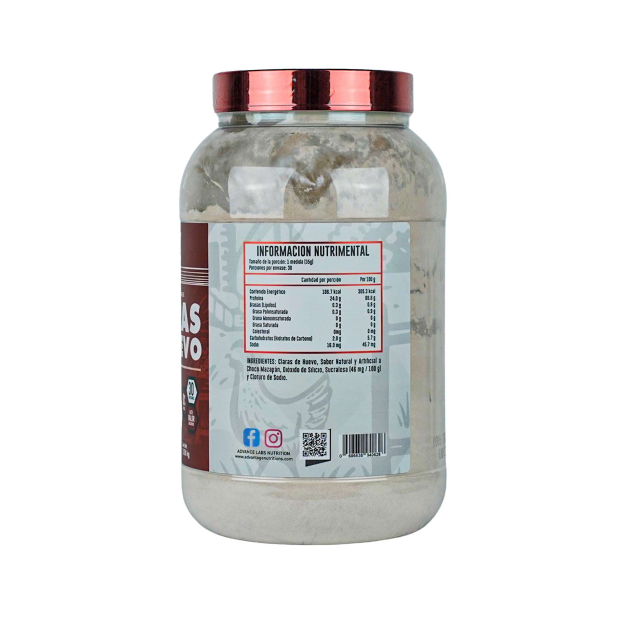 Advance Nutrition | Proteína de Claras de huevo | Vainilla Canela | Alto en Proteínas