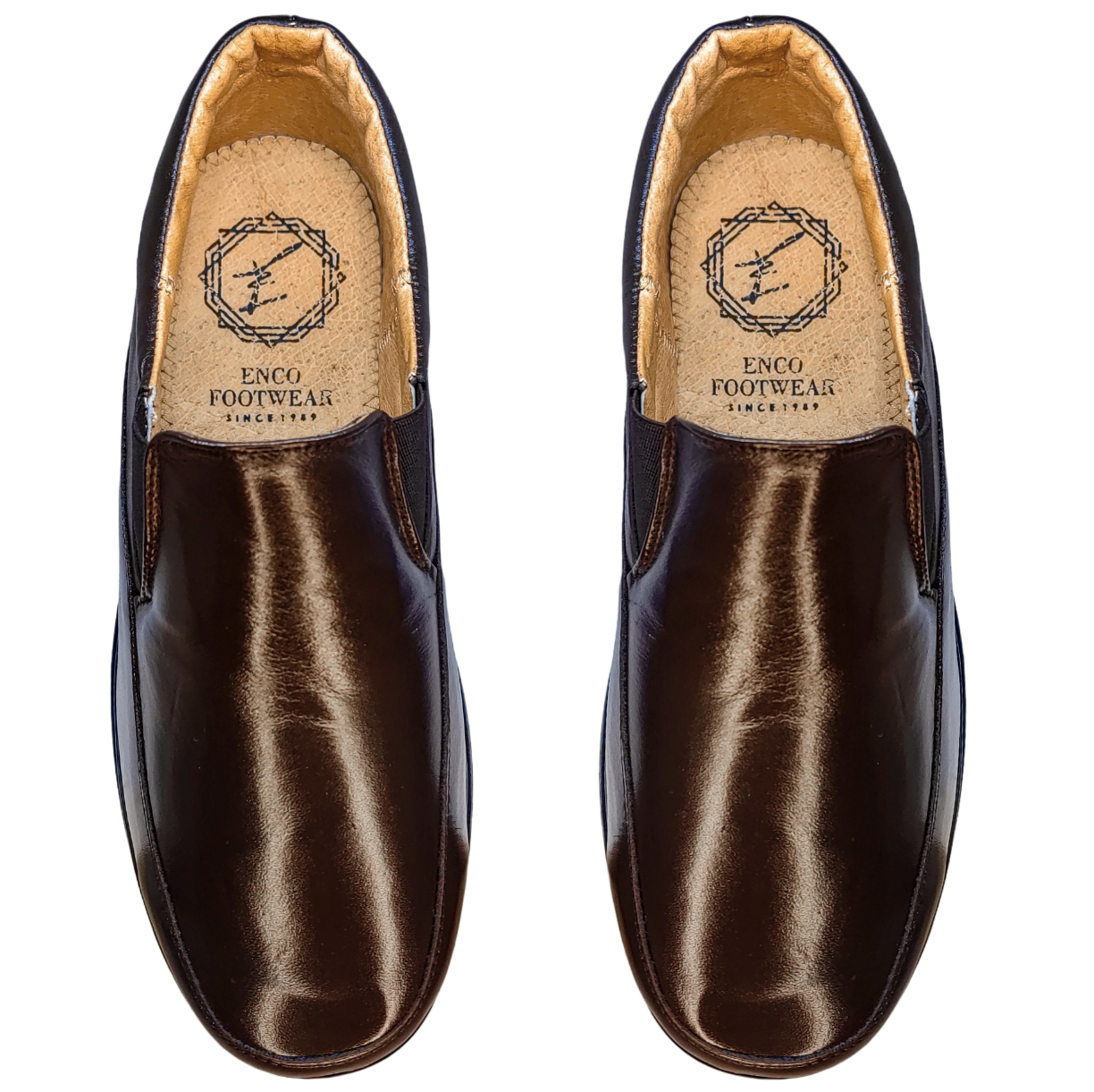 Calzado Especial Para Pie Delicado Y Diabético Para Hombre Color Café Mocasín.