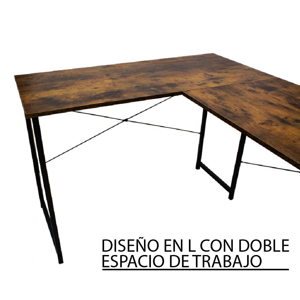 Escritorio Con Cajones Para Oficina Acabado En Efecto Madera | Meses