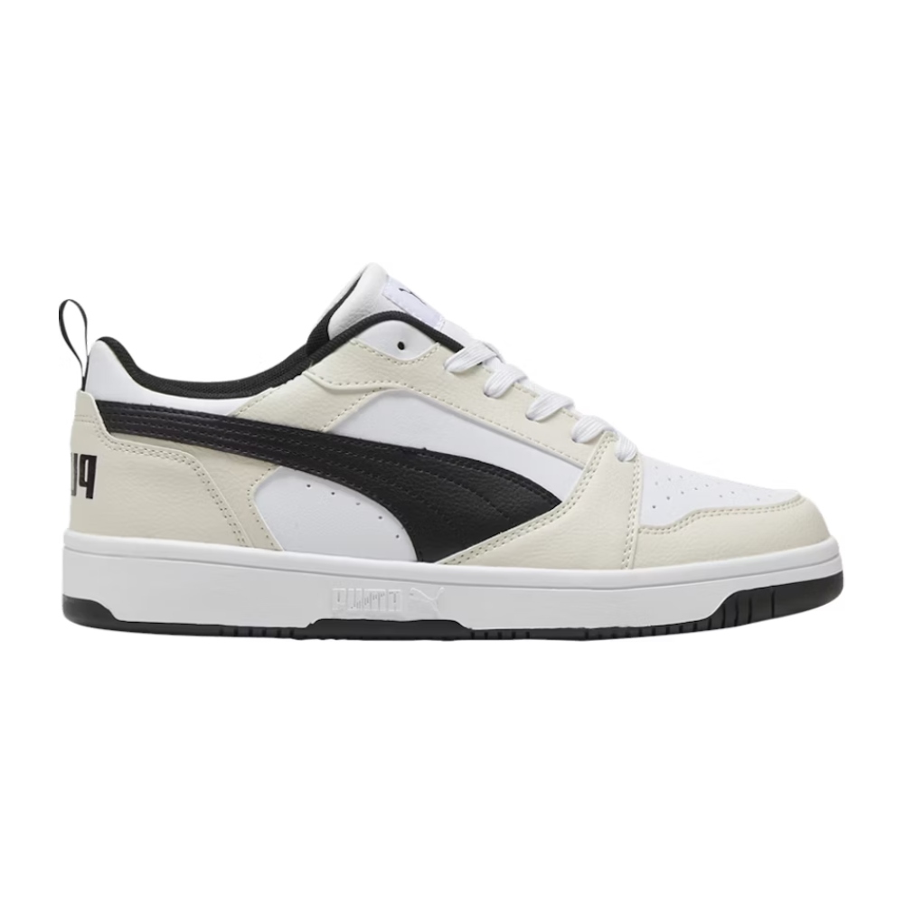 Tenis Casual Puma Rebound V6 Low Beige Blanco 392328 18 Hombre