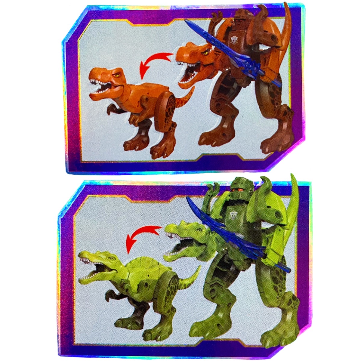 Transformer Robot Dinosaurios Con Accesorios 4en1