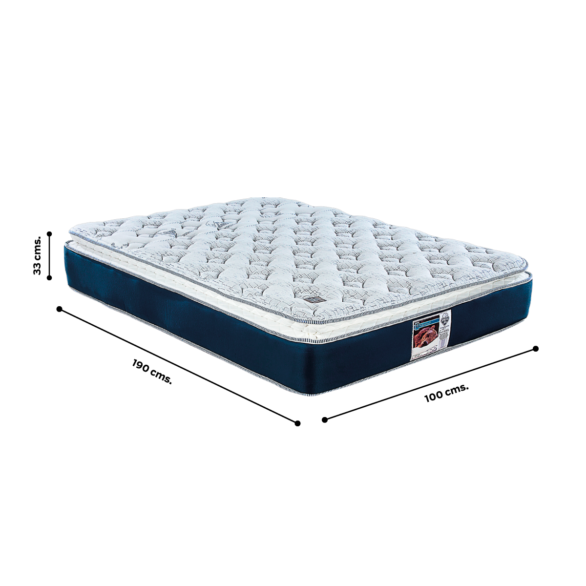 Colchon Ambar Spring Air - Individual - Box Gratis.