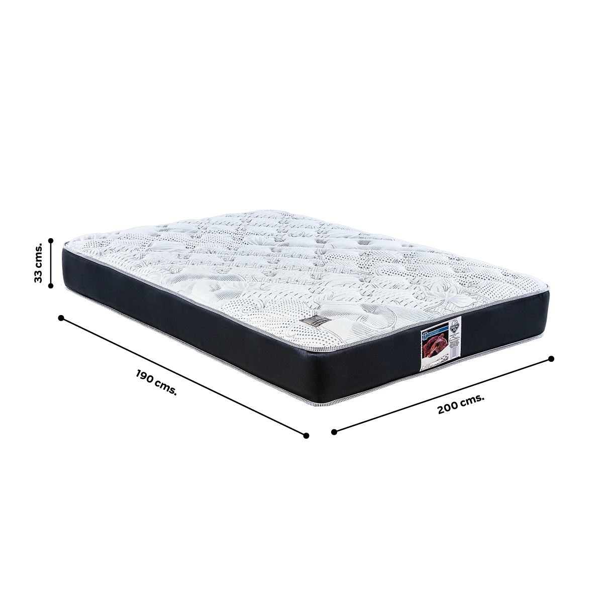 Juego De Box Y Colchon Kenia Spring Air - King Size.