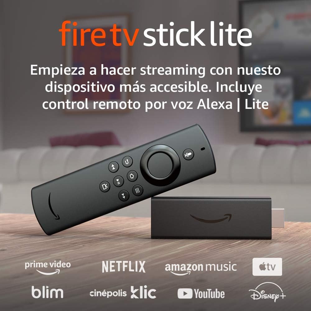 Fire TV Stick Lite con Control por Voz Alexa, Edición 2020, Streaming HD