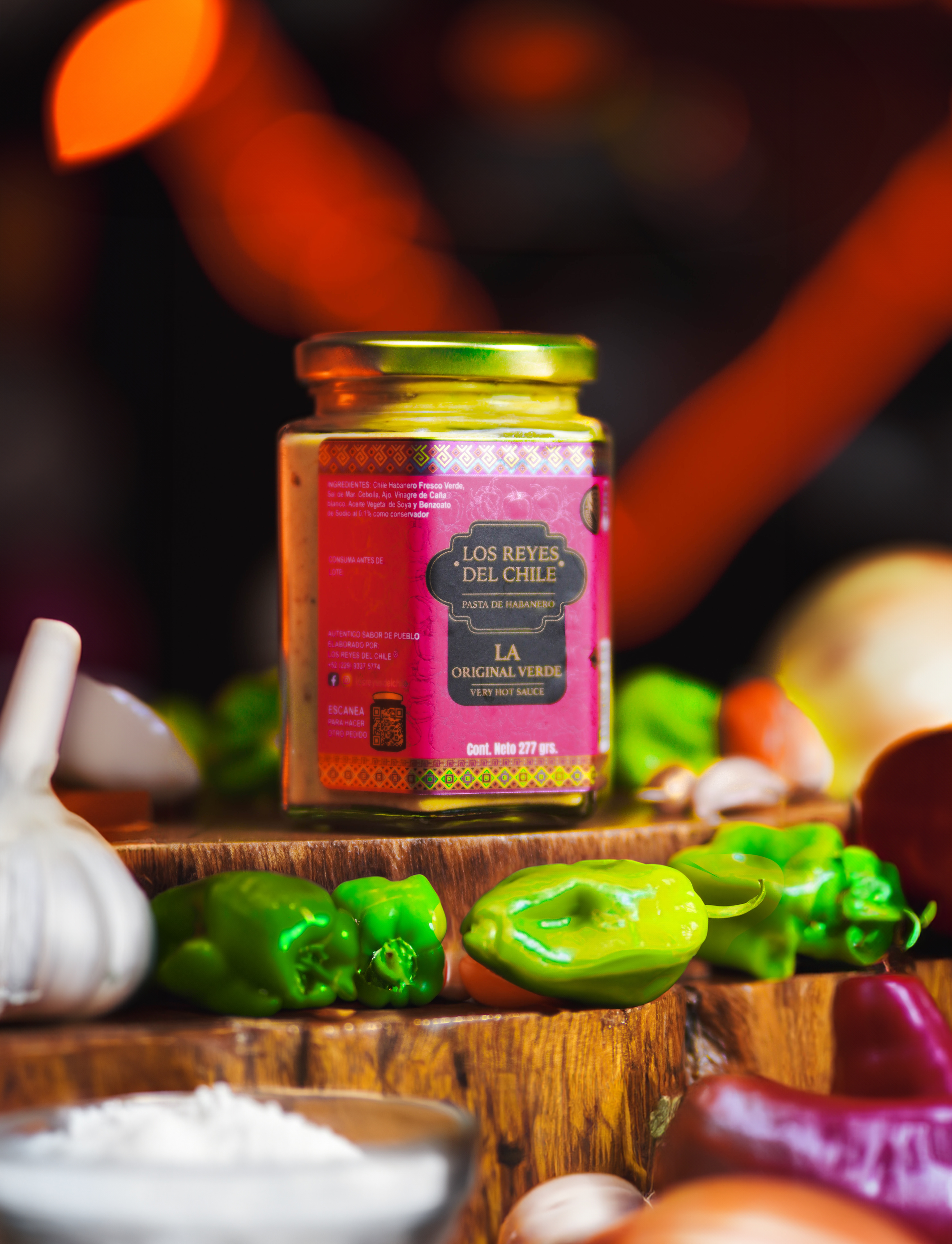 Pasta de habanero la original verde salsa untable muy picante 277gr 