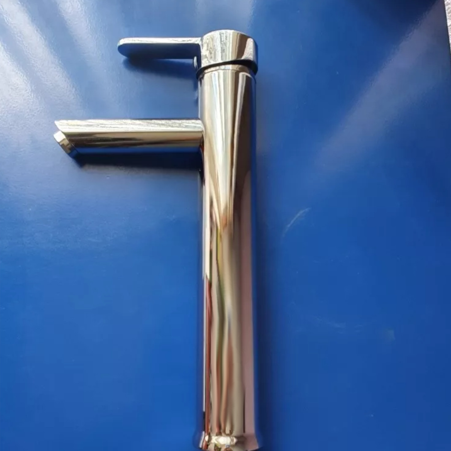 Monomando Baño Lavabo Ovalin Alfa Acero Inóxidable Cromado 30 Cm Alto
