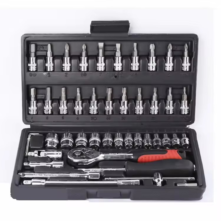 Kit de Herramientas 46 piezas desarmadores destornilladores