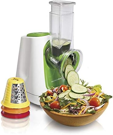 Hamilton Beach Procesador de Alimentos con 4 Conos de Corte, Diseño Compacto, Blanco (70950)