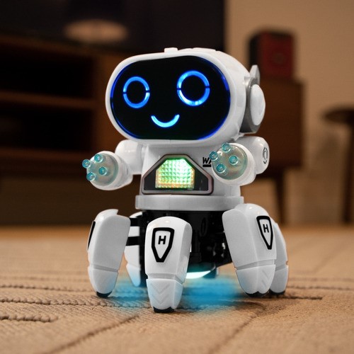 Juguete Robot Bailarín Con Luces Y Sonido BLANCO