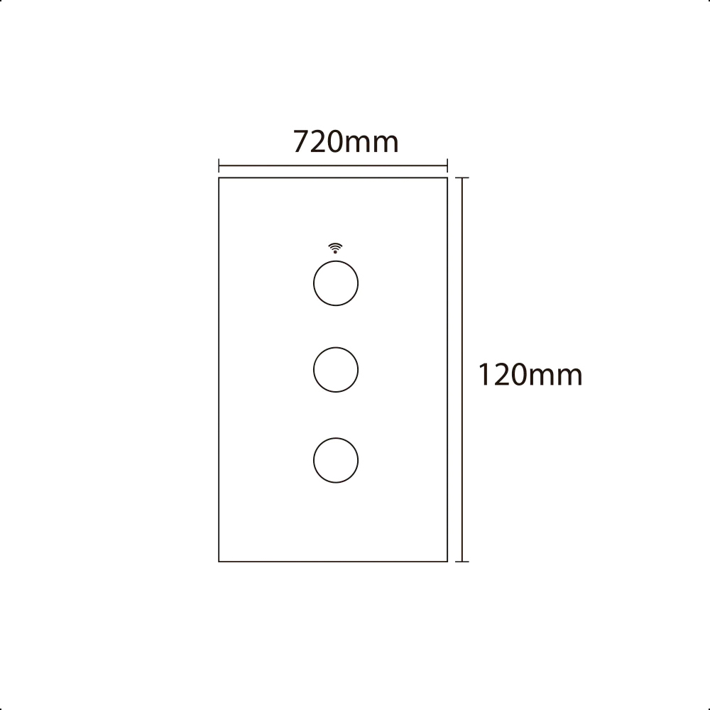 Interruptor ICON Inteligente Tres Vías WiFi Negro Requiere Cable Neutro