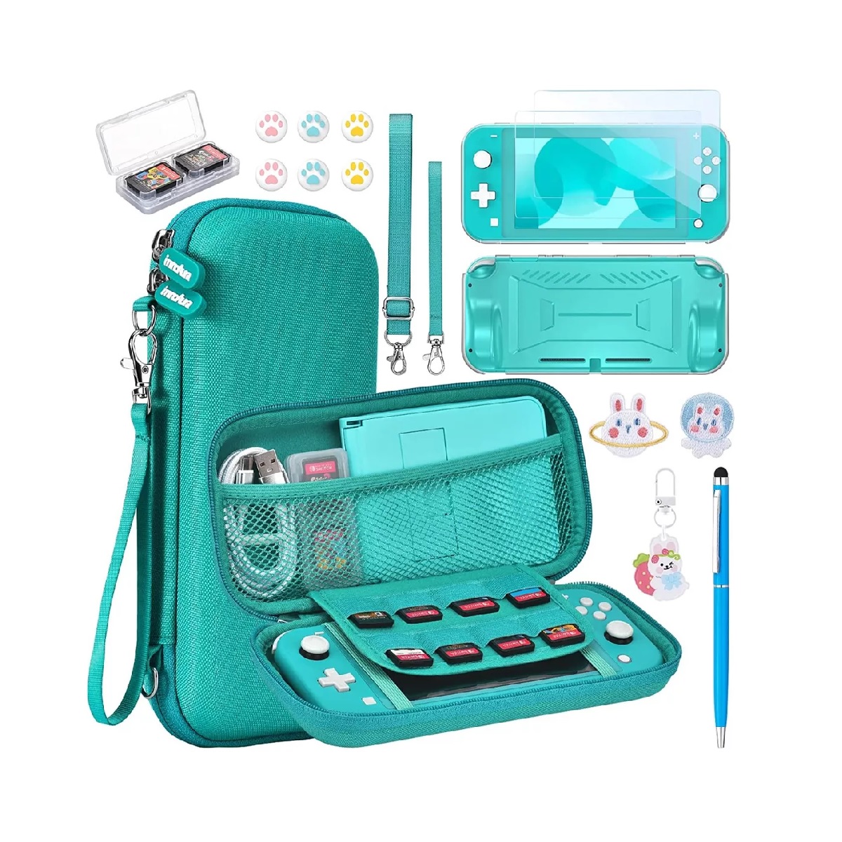 15 En 1 Kit De Accesorios Para Nintendo Switch Lite (verde)