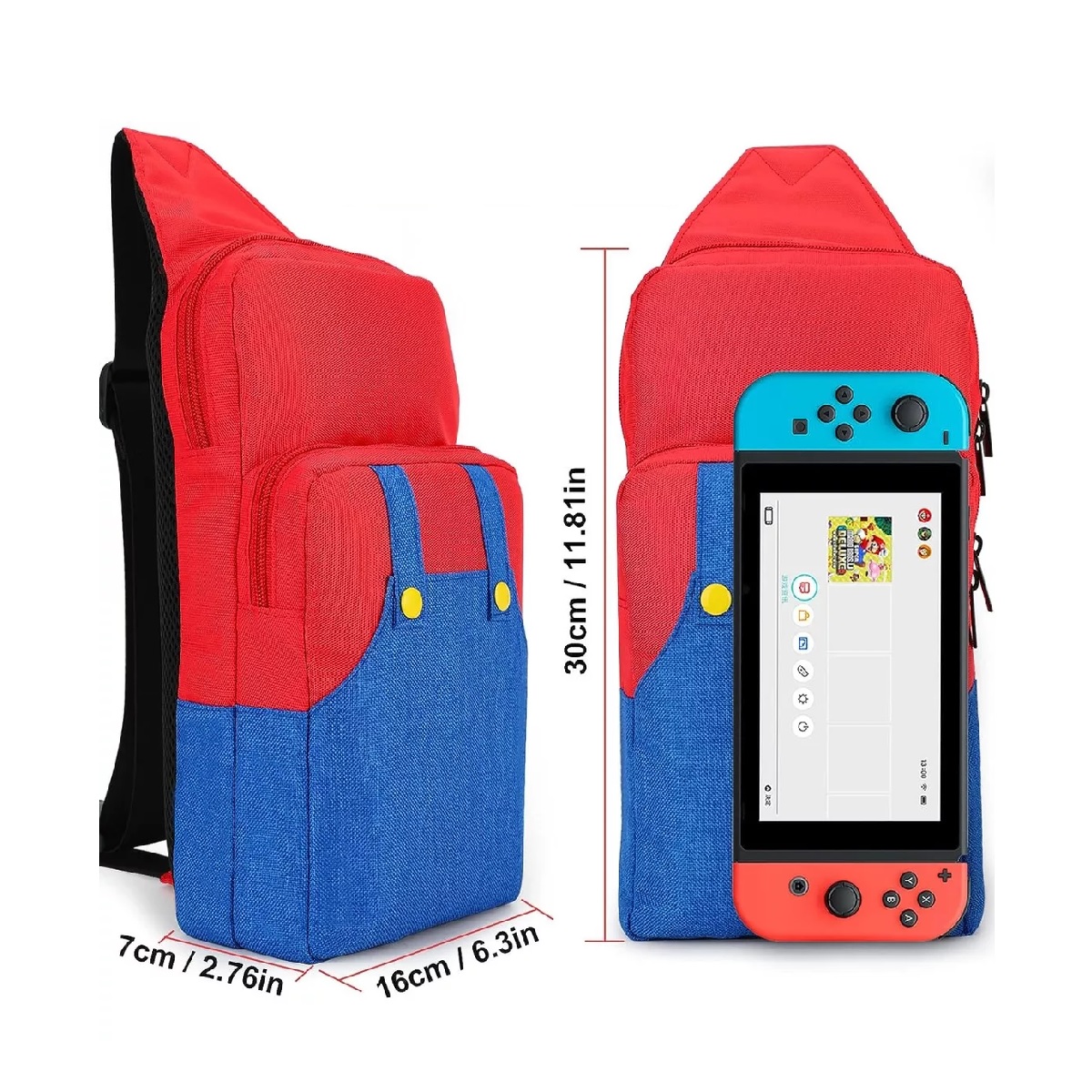 Mochila Estuche Para Nintendo Switch, Bolsa De Pecho 