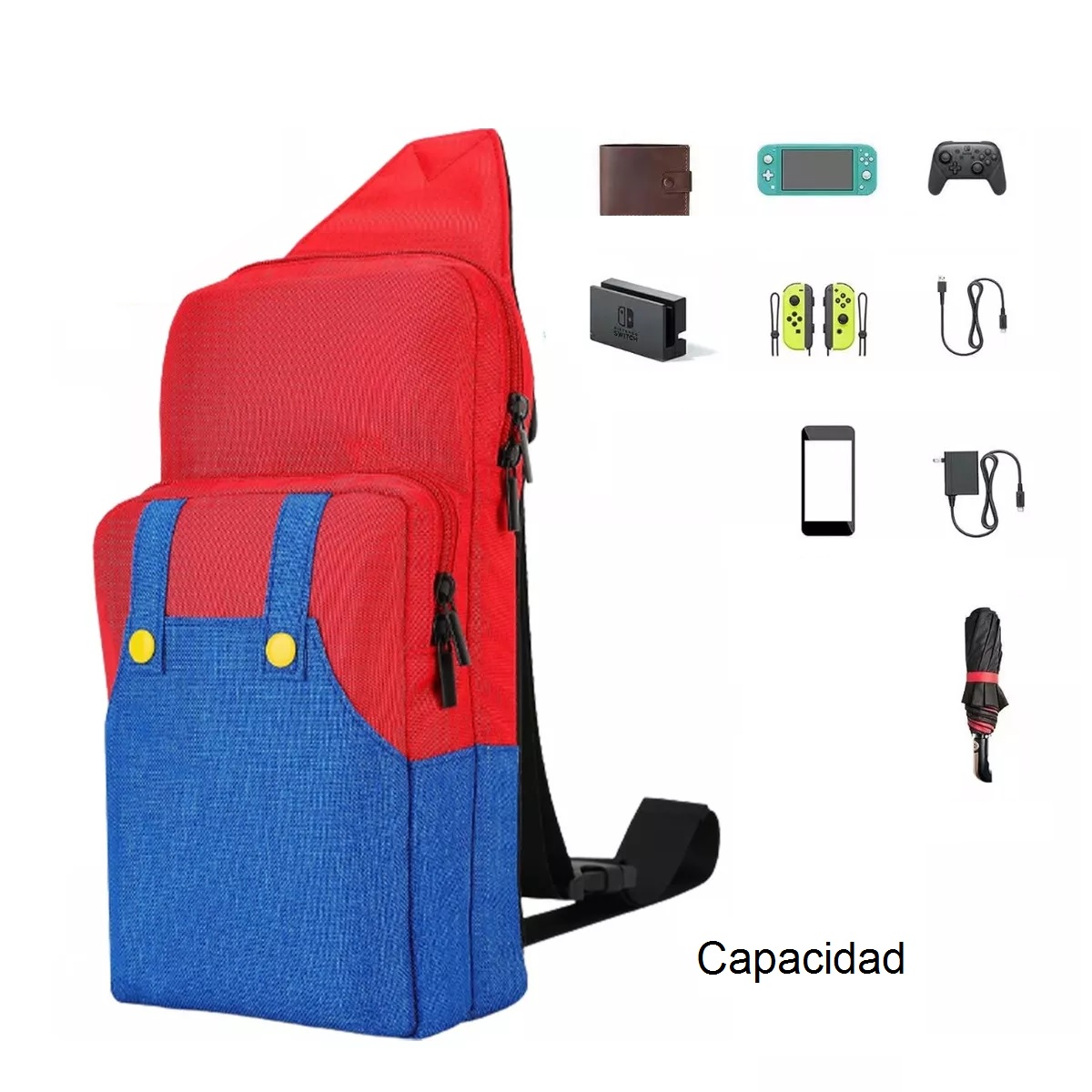Mochila Estuche Para Nintendo Switch, Bolsa De Pecho 