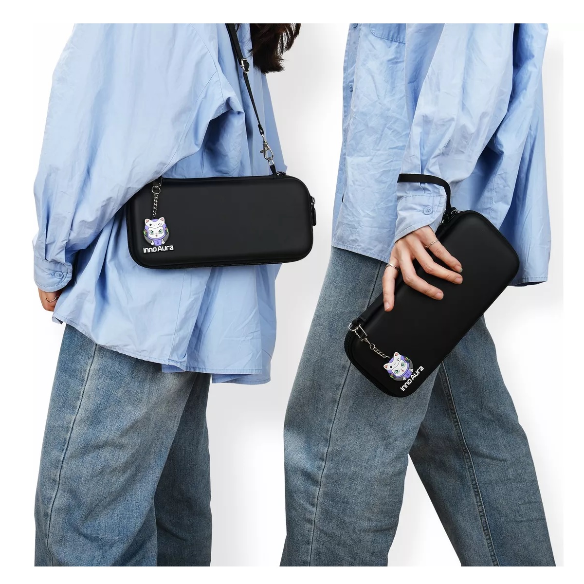 Kit De Accesorios Para Nintendo Switch Funda Estuche Negro