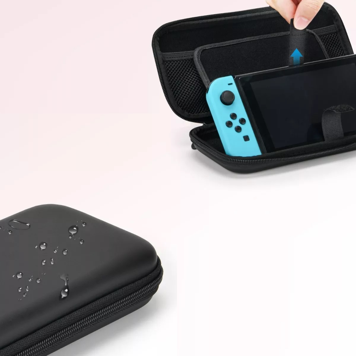 Kit De Accesorios Para Nintendo Switch Funda Estuche Negro