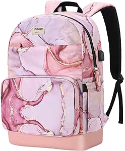 A MOSISO 15.6-16 Pulgadas 20L Mochila para Portátil para Mujer,Poliéster Antirrobo Casual Daypack Bolsa