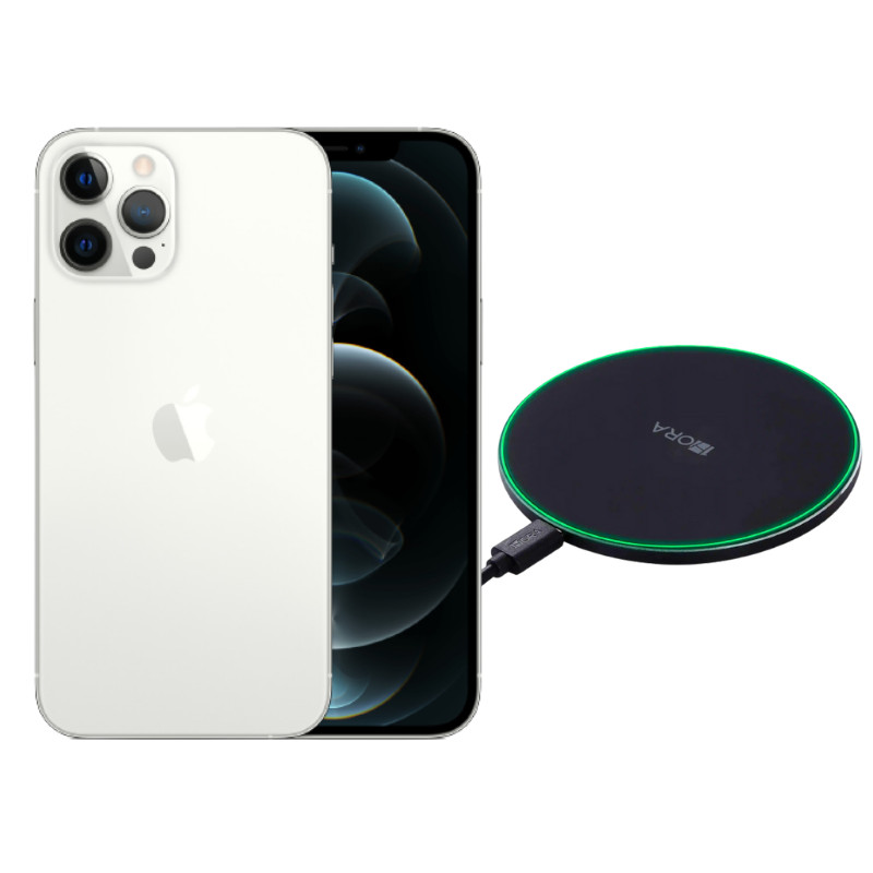 iPhone 12 Pro 128GB Plata Reacondicionado Grado A + Cargador Genérico
